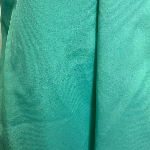 Lilly Pulitzer XS Teal Silk Blouse - 100% Silk with Green Gemstone Buttons - Picture 10 of 10